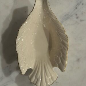 Lenox Dove Dish with Gold 24k Trim